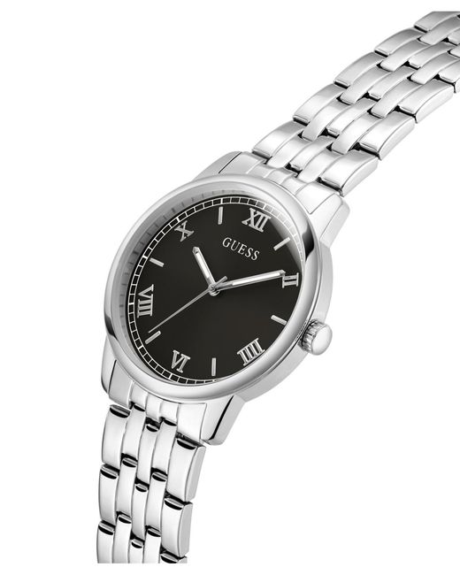 Guess Metallic Tone Analog Watch for men
