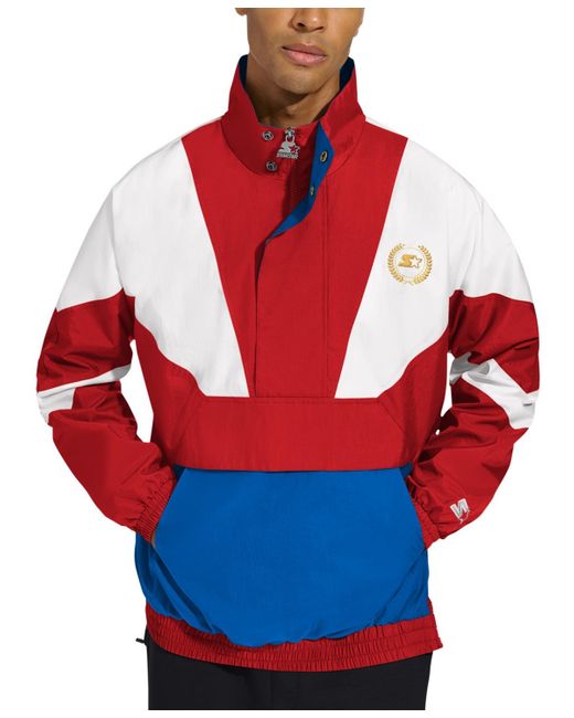 Starter Red Colorblocked Lightweight Jacket for men