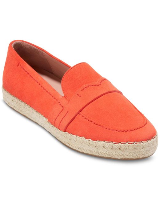 Cole Haan Orange Cloudfeel Montauk Espadrille Loafers