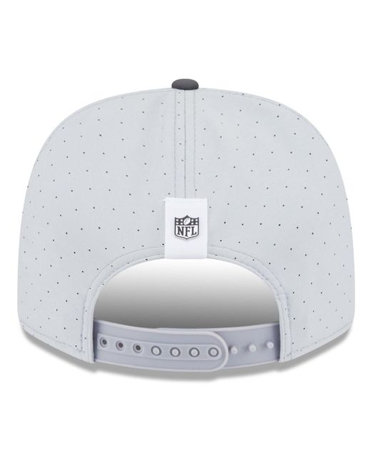KTZ Gray/graphite Houston Texans 2025 Nfl Training Camp 9seventy Adjustable Hat for men