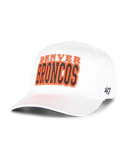 '47 White Denver Broncos Outspoken Hitch Adjustable Hat