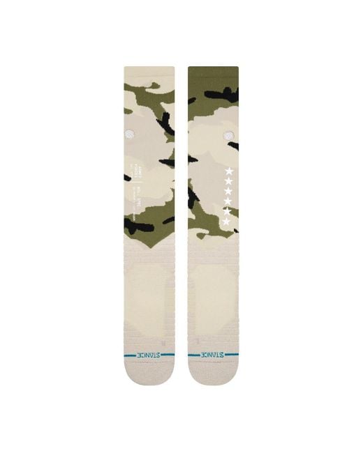 Stance White And Armed Forces Weekend Over The Calf Socks