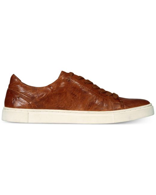 frye ivy slip on cognac