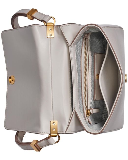Donna Karan Gray Jericho Flap Shoulder