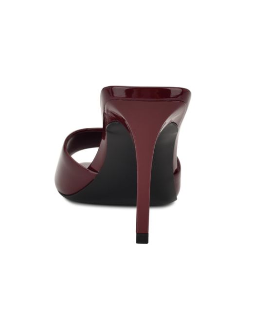 Nine West Brown Hather Slip-on Stiletto Sandals