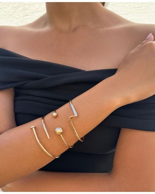 Adornia Metallic Cuff Bracelet Set