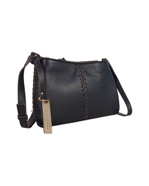 Lodis Blue Nicks Small Crossbody Bag
