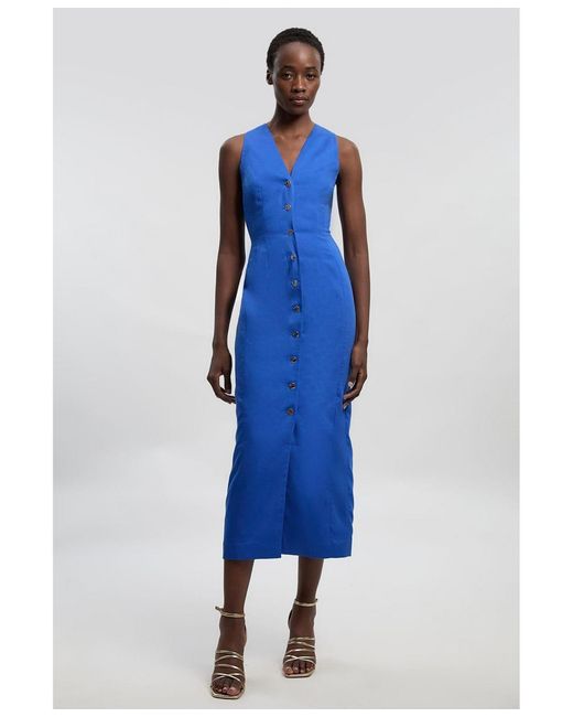 karen millen blue midi dress Shop Blue Karen Millen Online