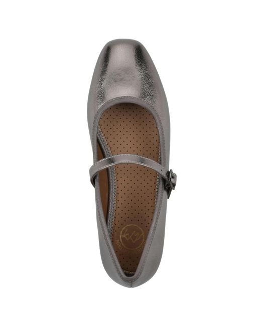 White Mountain Brown Boch Mary Jane Flats