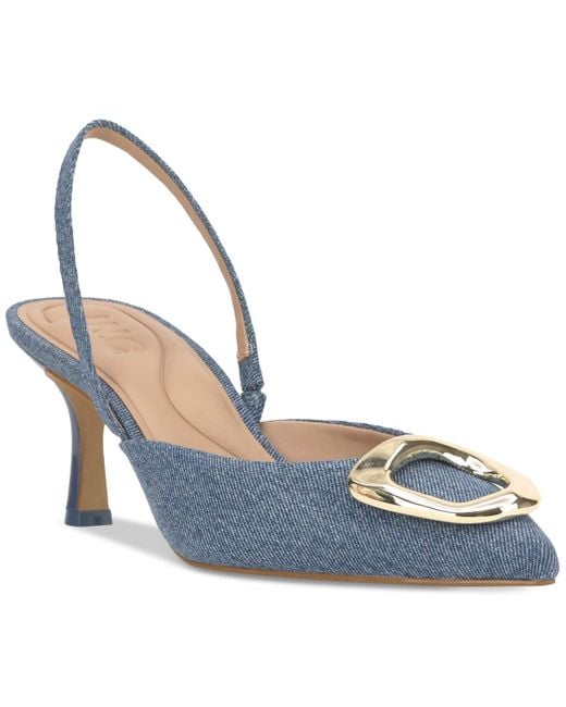 INC International Concepts Blue Gadriel Halterback Pumps