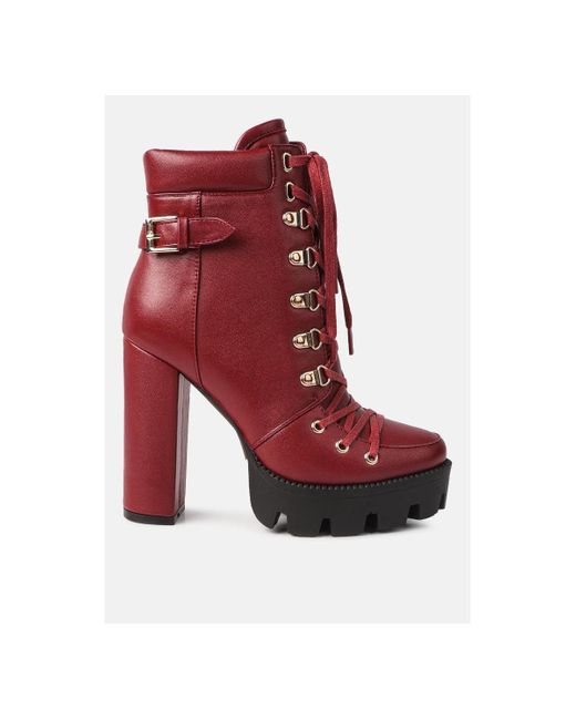 LONDON RAG Red Willow Combat Boot