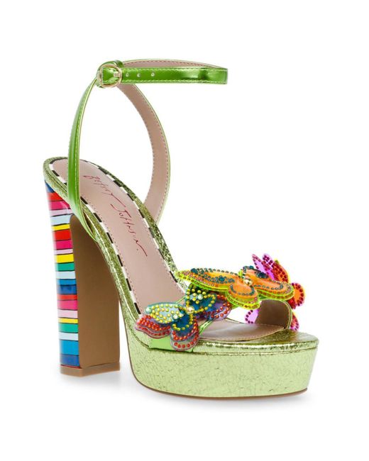Betsey Johnson Pink Women's Noemi Butterfly Strap Dress Sandals Regular (M, B) Listed By Shaheen 