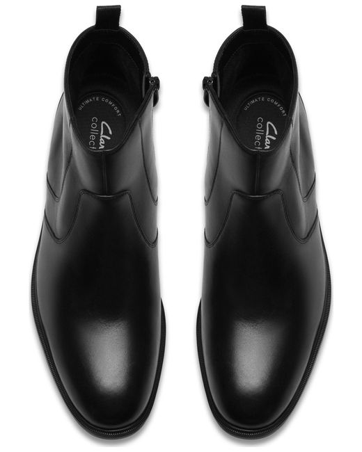 Clarks Black Collection Steadwell Zip Boots for men