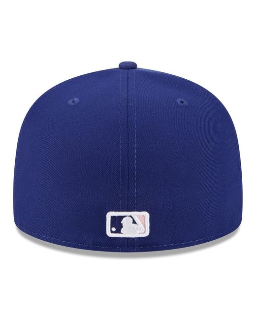 KTZ Blue Texas Rangers 2025 Big League Chew 59fifty Fitted Hat for men