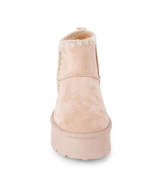 Danskin Natural Beignet Slip On Boots