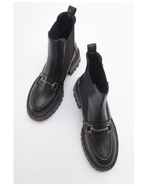 Prologue Shoes Black Vesper Buckled Chelsea Boot ()