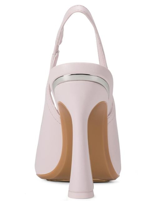 DKNY Blue Cinette Slingback Pumps