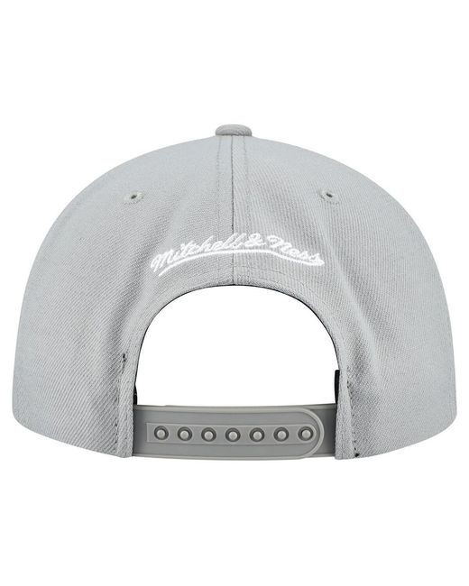 Mitchell & Ness Gray Chicago White Sox Cooperstown Collection Basic Flip Snapback Hat for men
