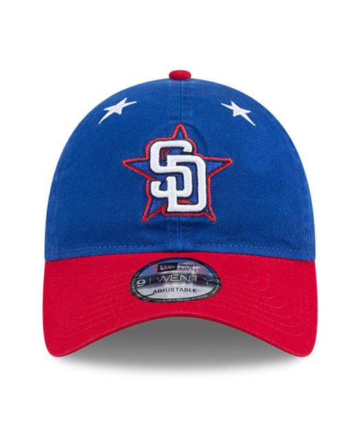 KTZ Blue/red San Diego Padres 2025 Mlb All-star Game Workout 9twenty Adjustable Hat for men