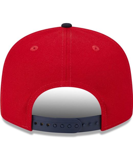 KTZ Red Boston Sox 2024 Batting Practice 9fifty Snapback Hat for men