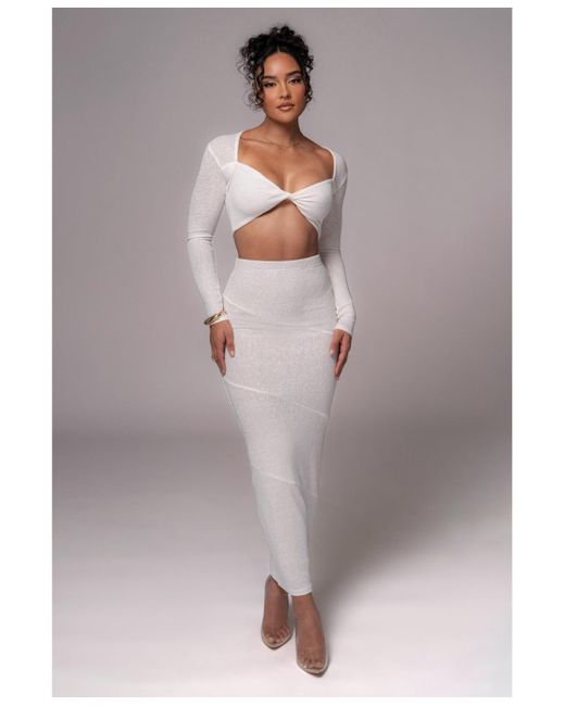 JLUXLABEL Gray All About You Skirt Set