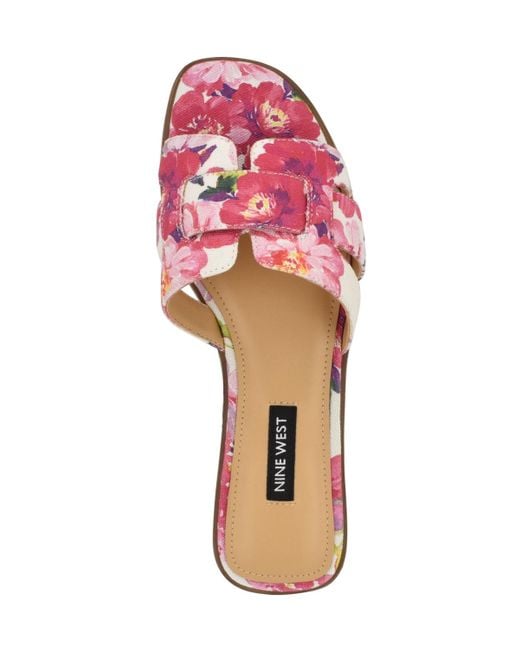 Nine West Pink Germani Casual Slip-on Sandals