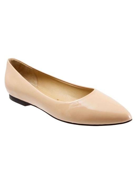 Trotters Natural Estee Flat