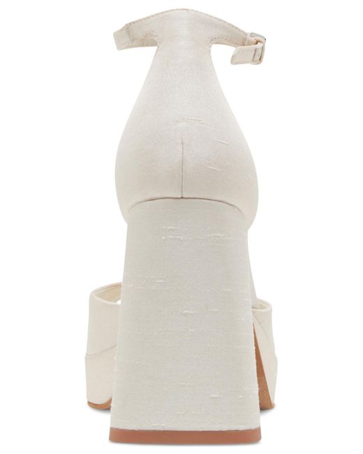 Dolce Vita Natural Pandro Wide Width Two-piece Platform Dress Sandals