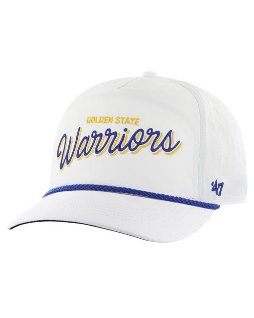 '47 White 47 Brand Golden State Warriors Fairway Hitch Brrr Adjustable Hat for men