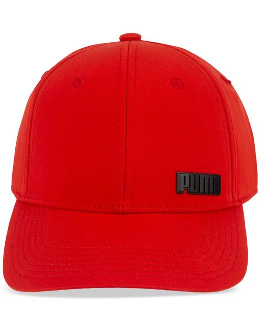 PUMA Red Evercat Pressure Stretch-fit Cap for men