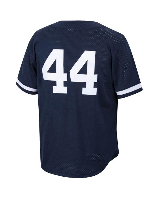 Mitchell & Ness Blue reggie Jackson New York Yankees Cooperstown Collection Mesh Batting Practice Jersey for men