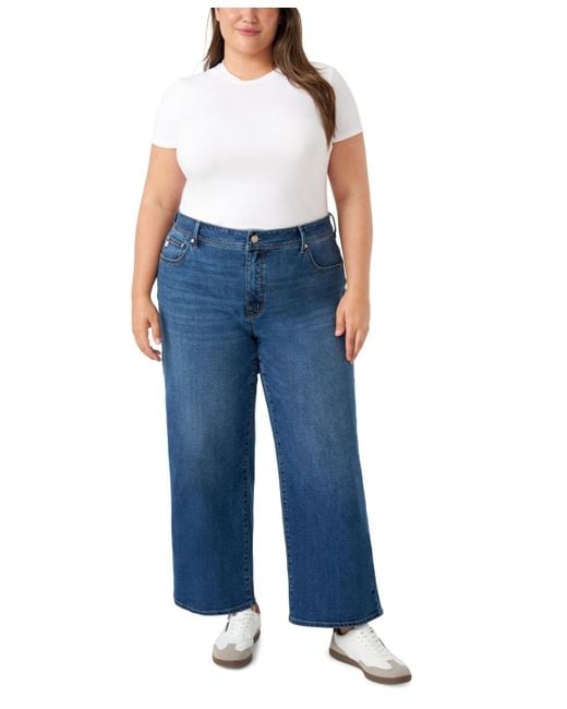 Seven7 Blue Plus Size Loose Sneaker Jeans