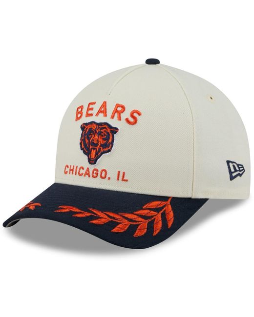KTZ Gray Cream/navy Chicago Bears 2025 Nfl Draft 9forty A-frame M-crown Adjustable Hat for men