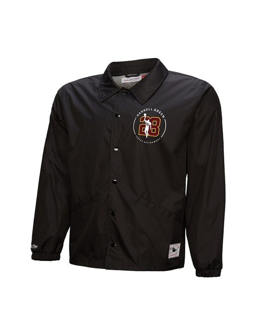 Mitchell & Ness Black Darrell Green Washington Commanders Coaches Button-up Jacket for men