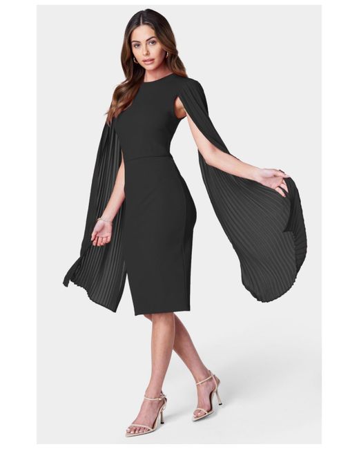 Dress Party Midi By Bebe In Black, Size: M
