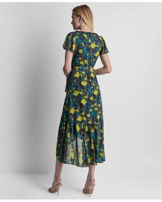 macys dkny green dress DKNY Women's Hardware-Trim Side-Ruched Sleeveless Dress