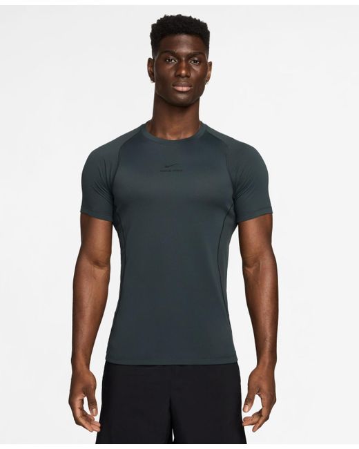 Nike Blue Pro Training Dri-fit Short-sleeve T-shirt for men