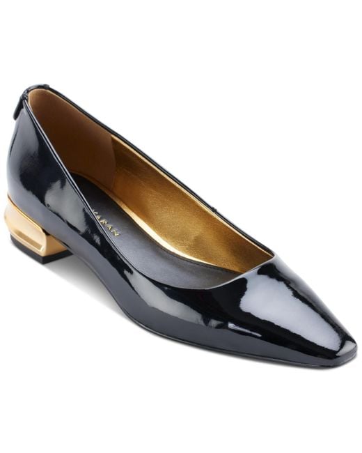 Donna Karan Blue Savita Pointed Toe Flats