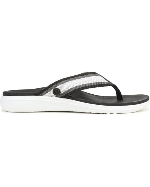 Vionic Black Indigo Thong Sandals