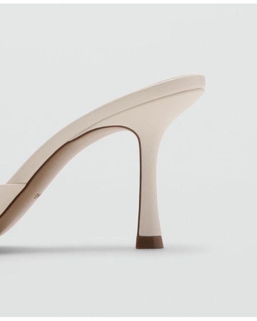 Mango Natural Pointed-heel Sandals