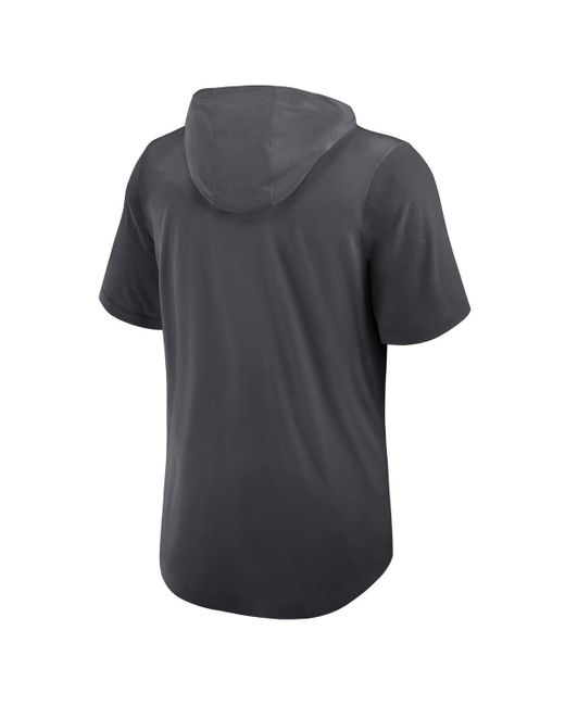 Nike Black New York Jets Tri-blend Performance Hoodie T-shirt for men