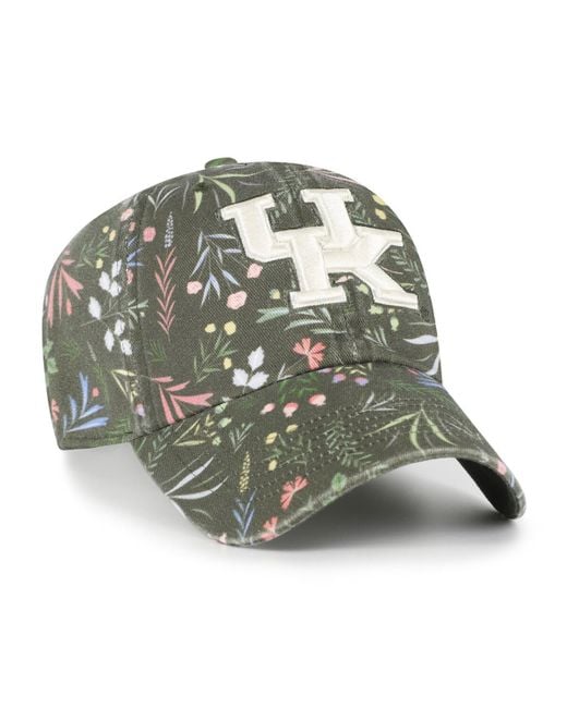 '47 Green Moss Kentucky Wildcats Verbena Clean Up Adjustable Hat
