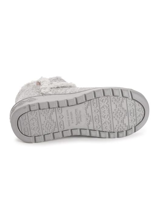 Muk Luks Gray Aubree Bootie