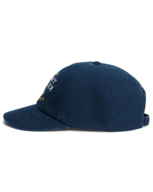 Tommy Hilfiger Blue Embroidered Adjustable Baseball Cap for men