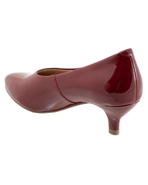 Trotters Red Kimber Pump