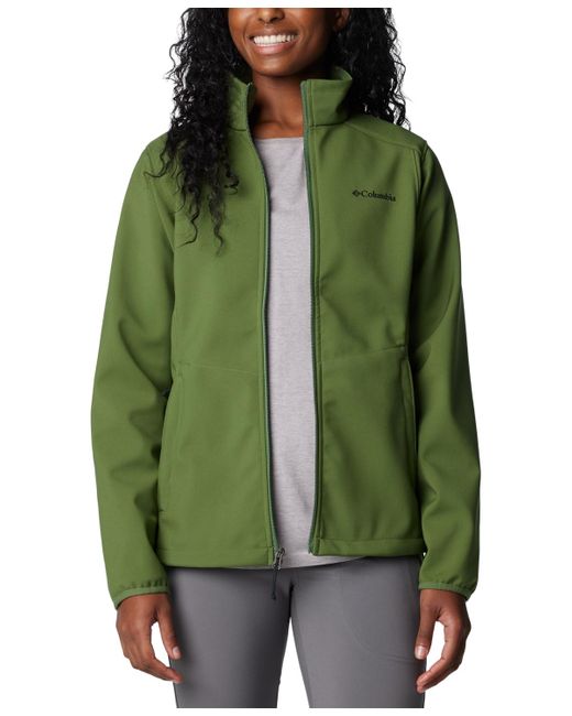Columbia Green Kruser Ridge Ii Soft-shell Water-resistant Jacket