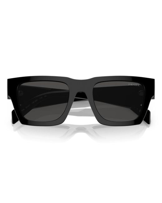 Prada Black Symbole Square Sunglasses for men