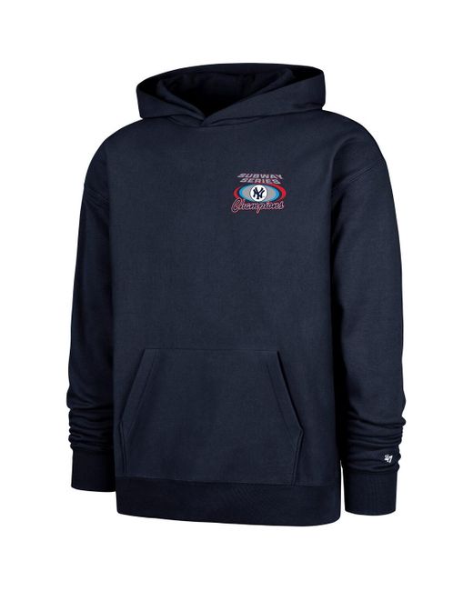 '47 Blue New York Yankees 2000 World Series Champions Showcase Backer Pullover Hoodie for men