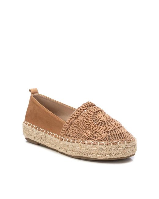 Xti Natural Braided Moccasins