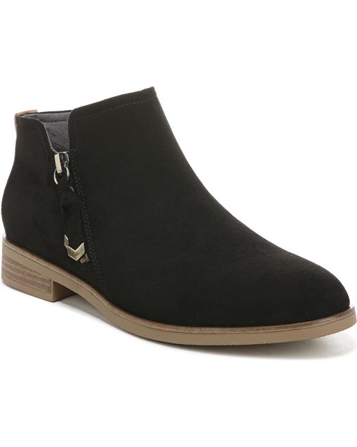 Dr. Scholls Black Astir Block Heel Booties